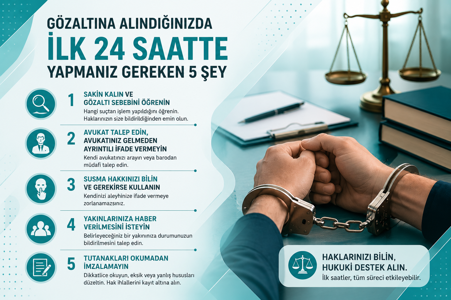 Gözaltına Alındığınızda İlk 24 Saatte Yapmanız Gereken 5 Şey