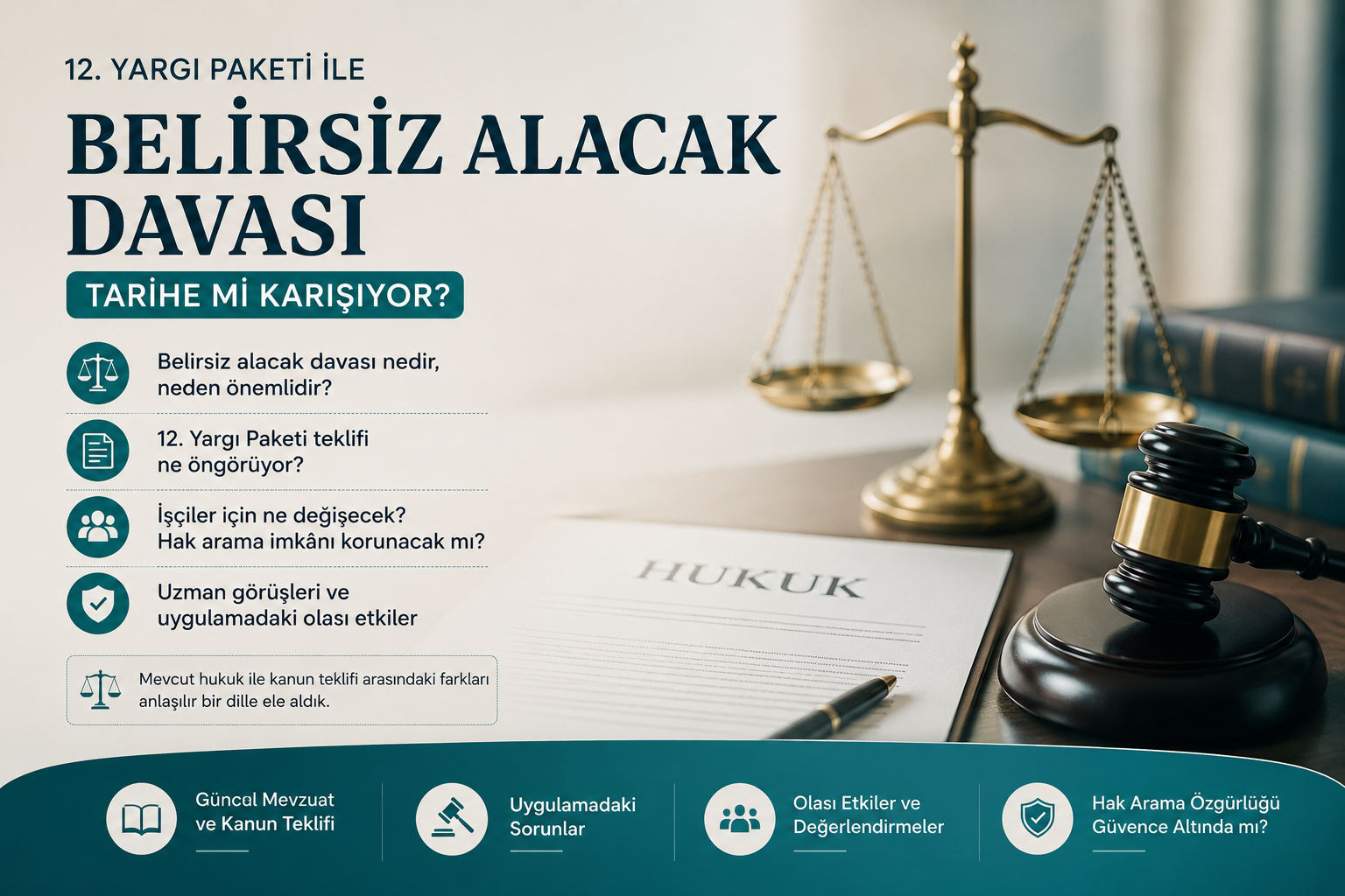 12. Yargı Paketi ile Belirsiz Alacak Davası Tarihe mi Karışıyor? İşçiler İçin Gerçekten Ne Değişecek?